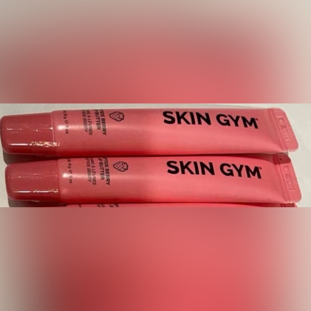 QTY 2 Lip Butter by SKIN GYM Scent: Peptide Berry Full Size Sealed NEW